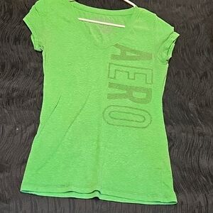 Aeropostale Green Tee with Logo
